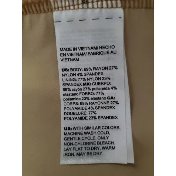 Chico's 2.5 So Slimming 360 Juliet Slim Leg Pants Camel Tan US 14 NWT Ponte - Picture 5 of 10